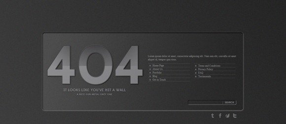 30个独特创意的404 错误页面设计模板 【强烈推荐】